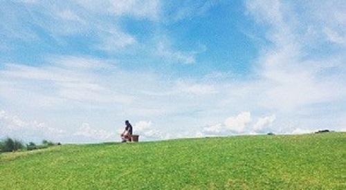 若草山ハイキング夫
